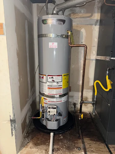 AO Smith water heater installation by Premier Plumbing Solutions 925