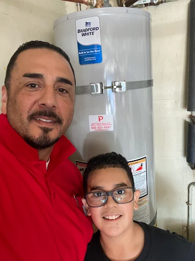 Premier Plumbing Solutions 925 family plumbing company photo by water heater