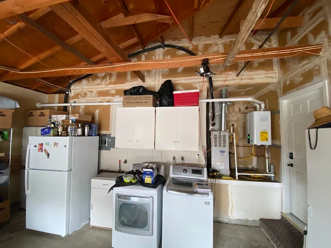 Garage water heater installation by Premier Plumbing Solutions 925 in Brentwood CA