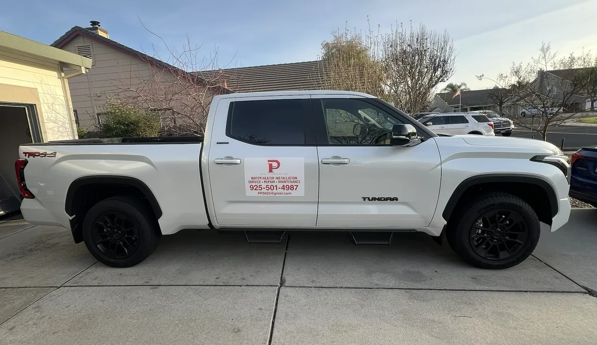 Premier Plumbing Solutions 925 service truck in Brentwood CA